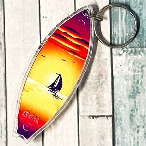 Surfboard Keychain